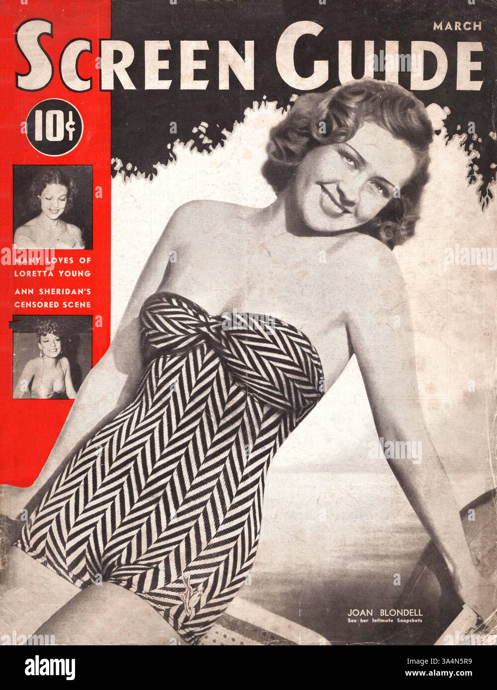 Guide de l'écran 1939 actrice Joan Blondell Banque D'Images