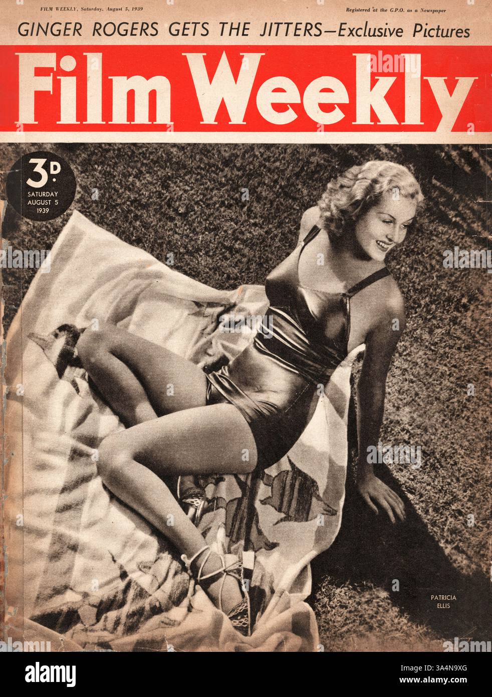 1939 film Weekly actrice Patricia Ellis Banque D'Images