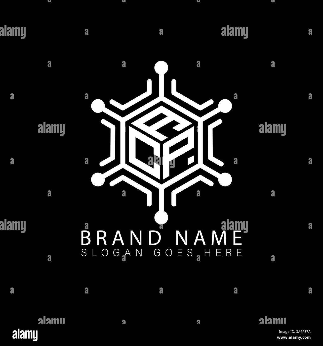 ACP unique moderne moderne abstrait géométrique initiales géométriques vectorielles design de logo de lettre. Logo monogramme ACP. Illustration de Vecteur