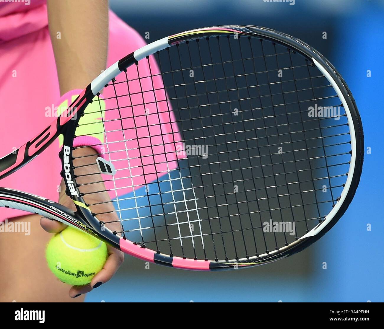 19 janvier 2015 - Melbourne, VICTORIA, AUSTRALIE - Eugenie Bouchard, canadienne, le jour 1 de l'Open d'Australie, au Margaret court Arena de Melbourne, en Australie. (Crédit image : © Theo Karanikos/ZUMA Wire) Banque D'Images