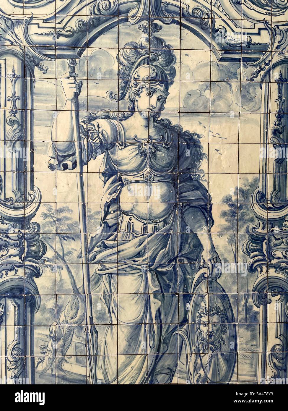 Gros plan sur l'art de la tuile - Image de stock capturée avec un smartphone