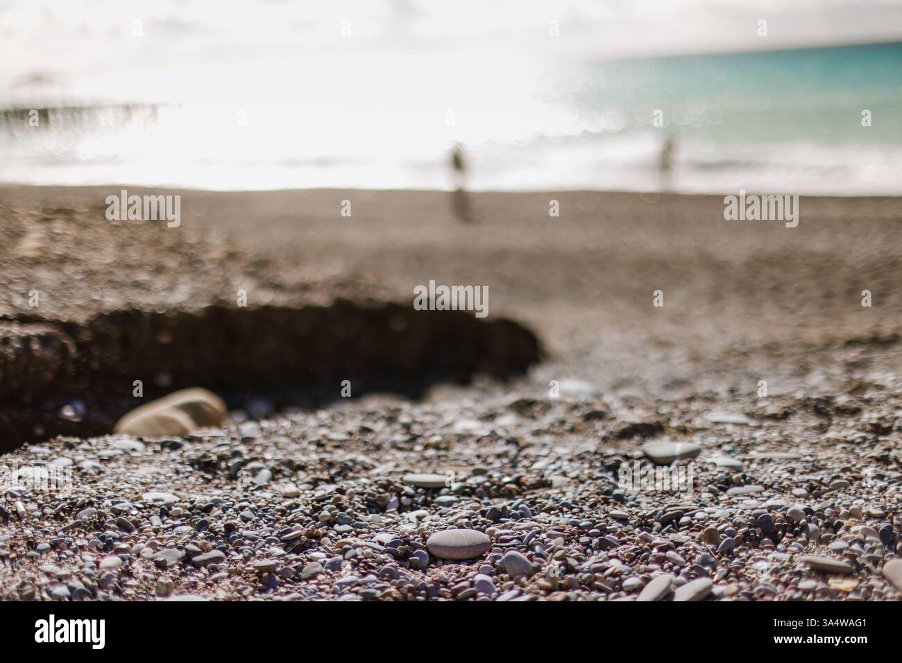 Magnifique plage rocheuse en Turquie – destination de vacances tout compris Banque D'Images
