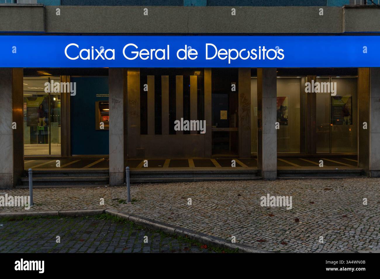 Caixa Geral de Depositos (CGD) est une société bancaire publique portugaise et la plus grande banque du Portugal, fondée à Lisbonne en 1876 Banque D'Images