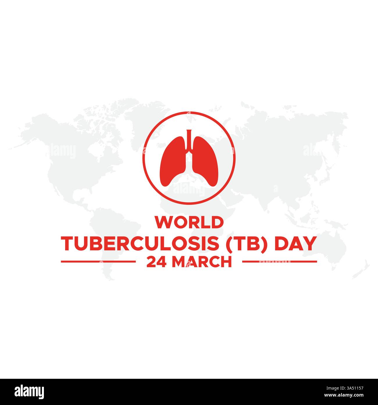 Illustration vectorielle de la Journée mondiale de la tuberculose. Affiche ou bannière de la Journée mondiale de la tuberculose. Illustration de Vecteur