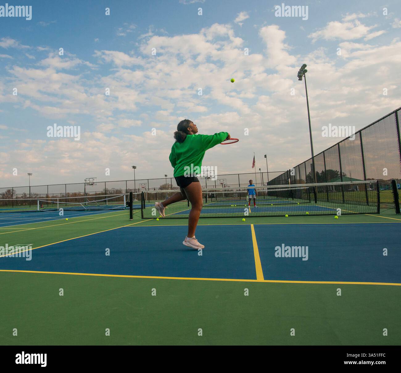 Jouer toutes sortes de jeux de racquetball différents Banque D'Images