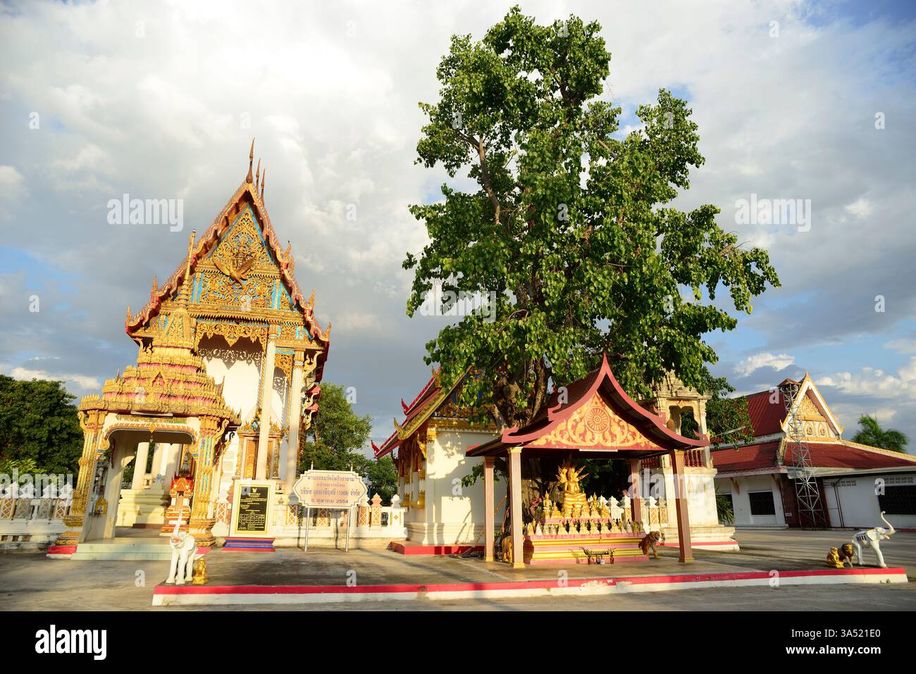 Temples d'Udon Thani, Thaïlande Banque D'Images
