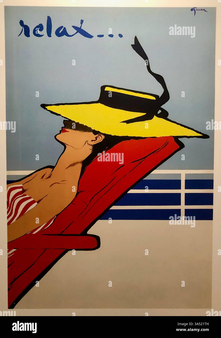 Détendez-vous et profitez du temps estival. Banque D'Images