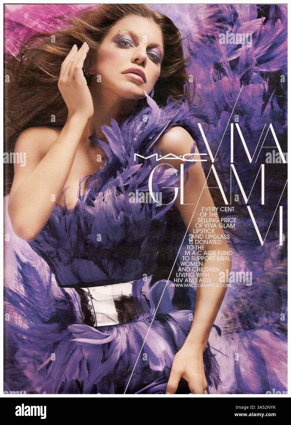 2009 MAC Viva Glam annonce mettant en vedette Fergie Banque D'Images