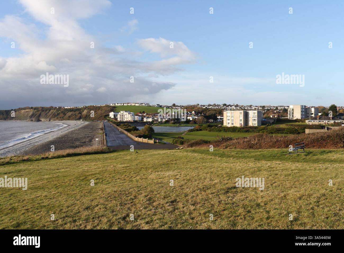 The Knap at Barry, Beach Wales UK, paysage côtier gallois Banque D'Images