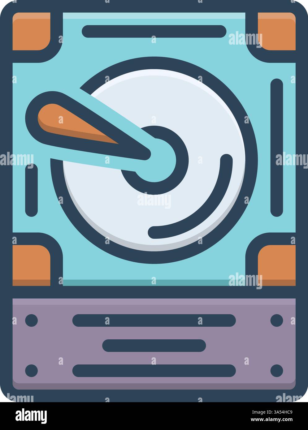 Icône de disque dur, lecteur Illustration de Vecteur