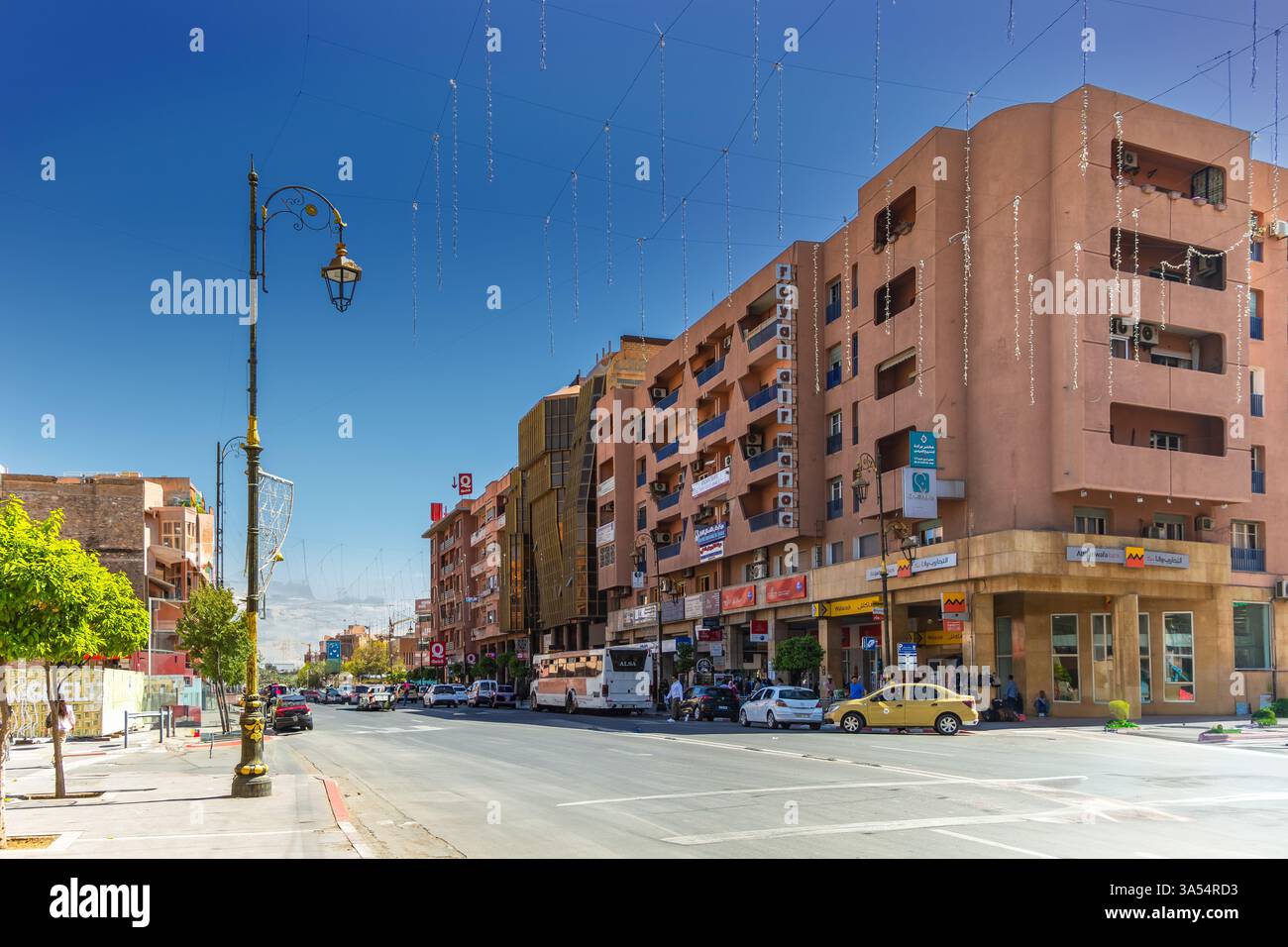 Marrakech, Maroc. Un endroit au milieu du centre-ville à Marrakech Banque D'Images