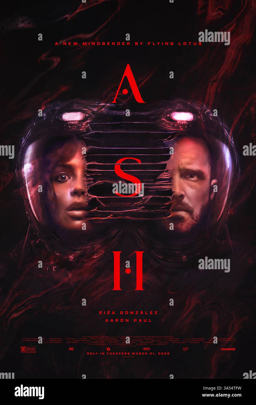 Ash Eiza Gonzalez et Aaron Paul Banque D'Images