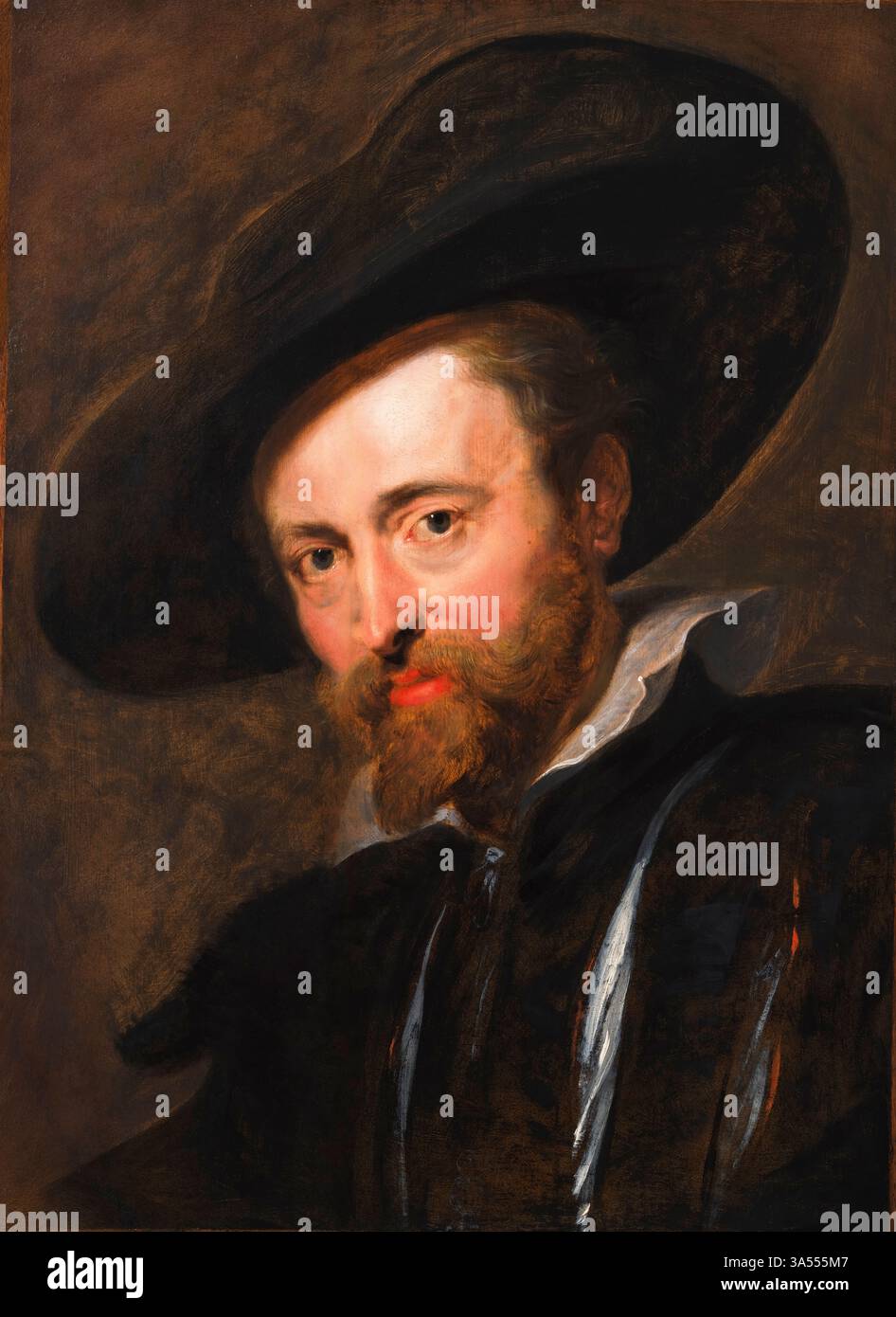 Peter Paul Rubens (1577-1640), Autoportrait du peintre baroque flamand à l'huile sur panneau, 1630 Banque D'Images