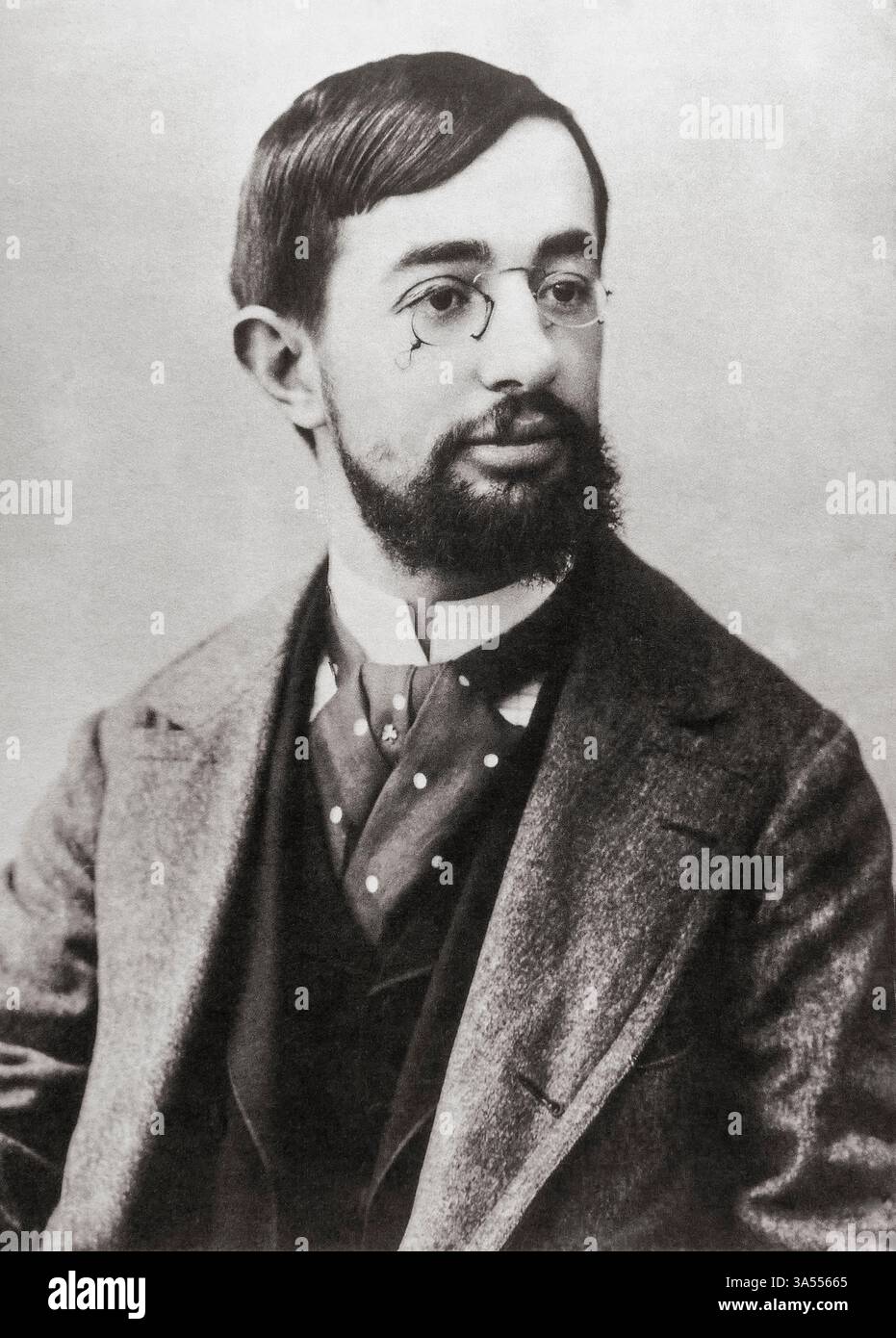 Toulouse-Lautrec. Portrait de l'artiste français comte Henri Marie Raymond de Toulouse-Lautrec-Monfa (1864-1901) par Paul Sescau, 1880-1899 Banque D'Images