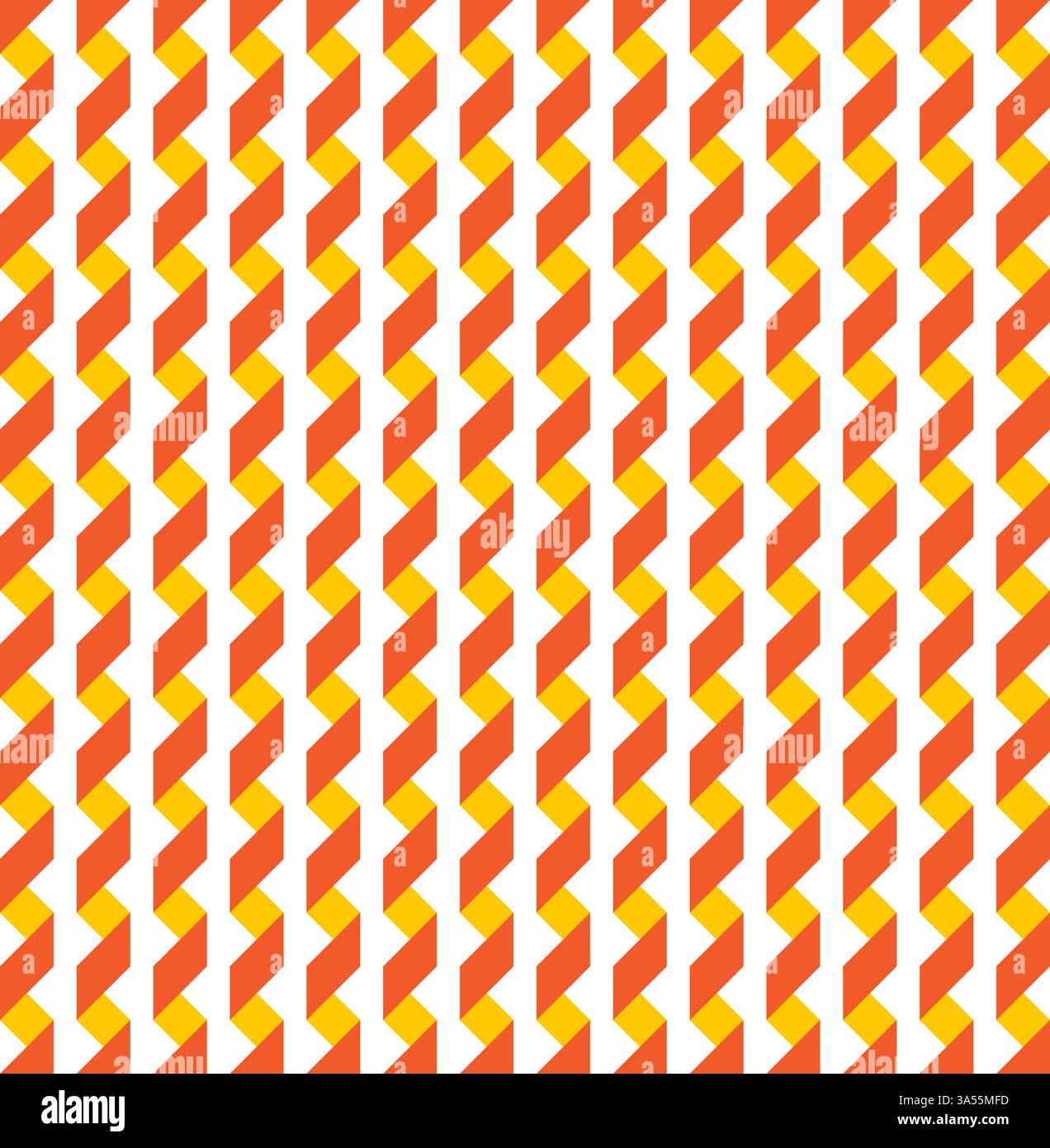 Motif sans couture de bandes abstraites orange Illustration de Vecteur