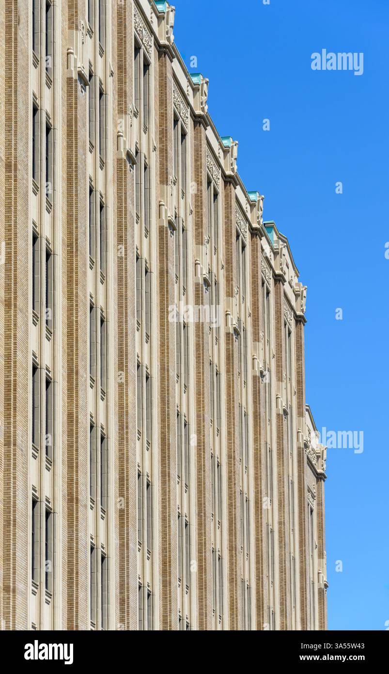 Côté Fron de l'immeuble de bureaux historique dans le centre-ville de Vancouver Banque D'Images