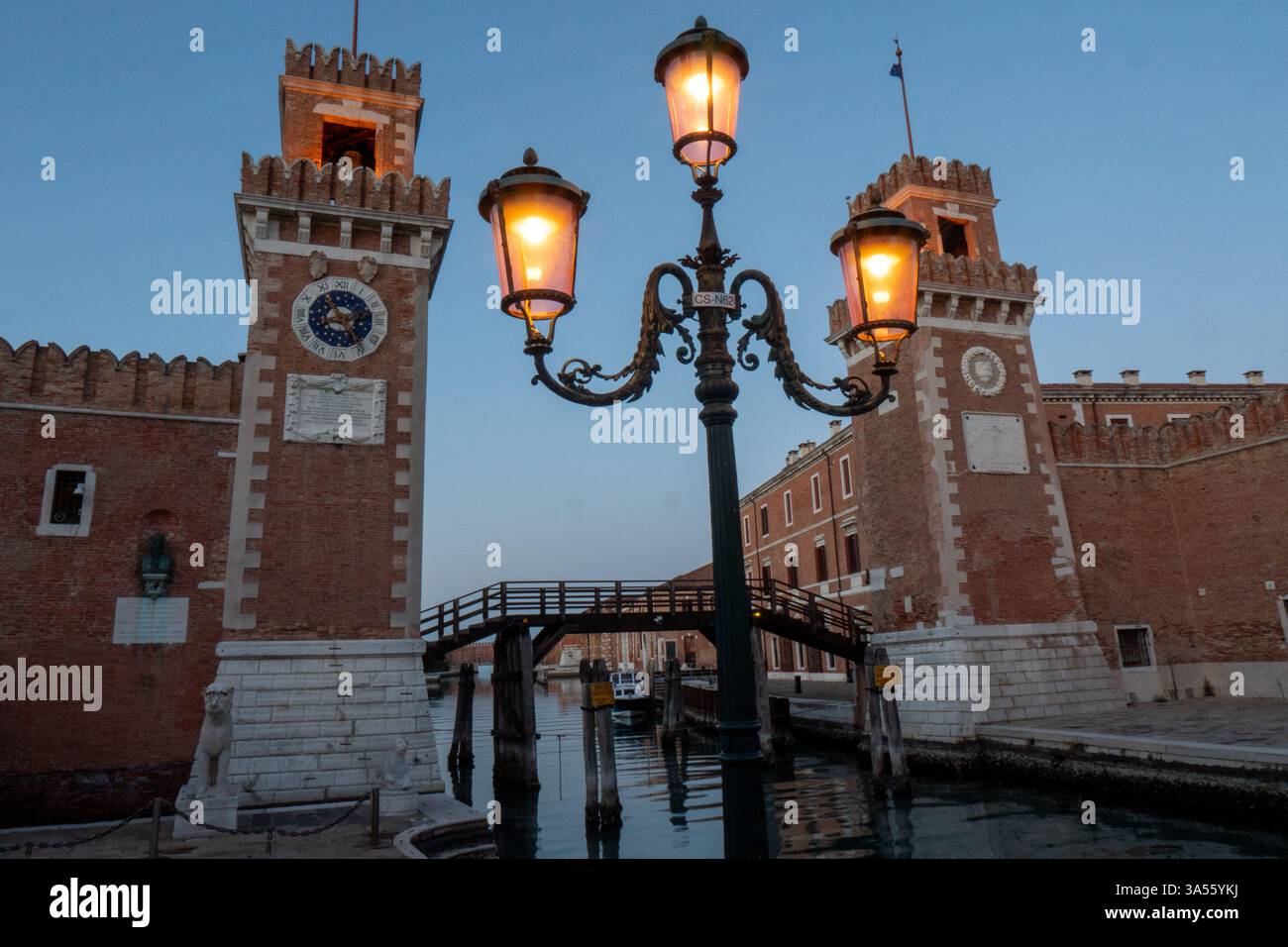 Arsenale di Venezia Historic Naval Gateway. Photo de haute qualité Banque D'Images