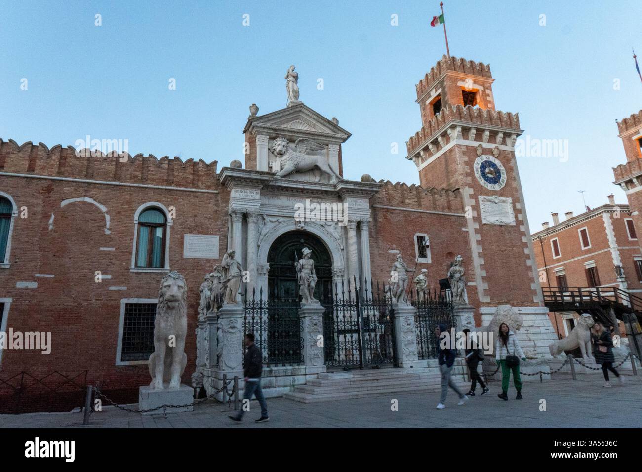 Arsenale di Venezia Historic Naval Gateway. Photo de haute qualité Banque D'Images