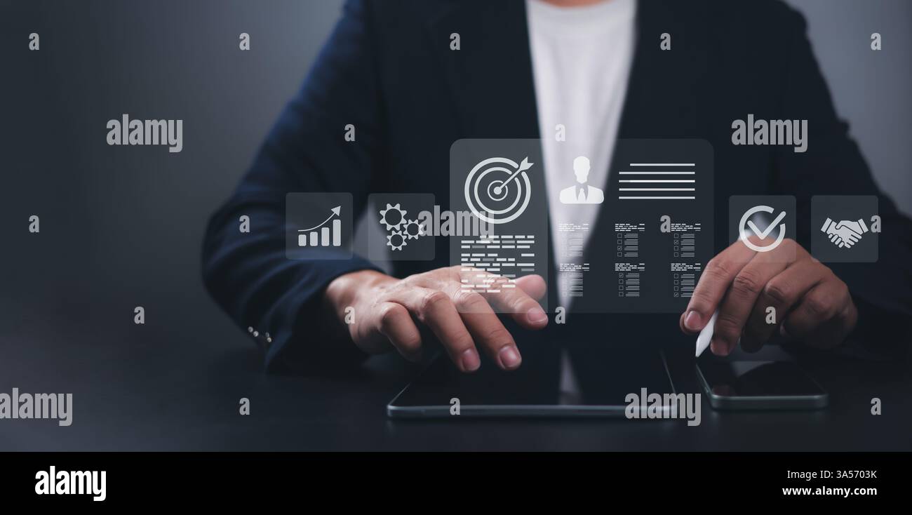 Gestion du recrutement concept d'entreprise, concept de gestion des ressources humaines, gestion des relations avec la structure globale, ressources humaines, gestion Banque D'Images