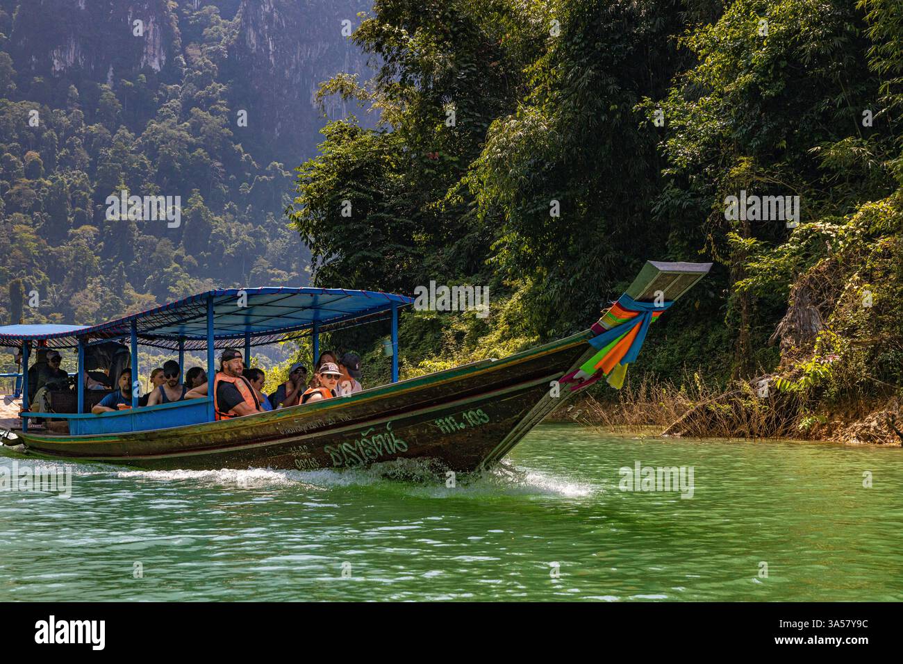 Lac Cheow LAN, Thaïlande Banque D'Images