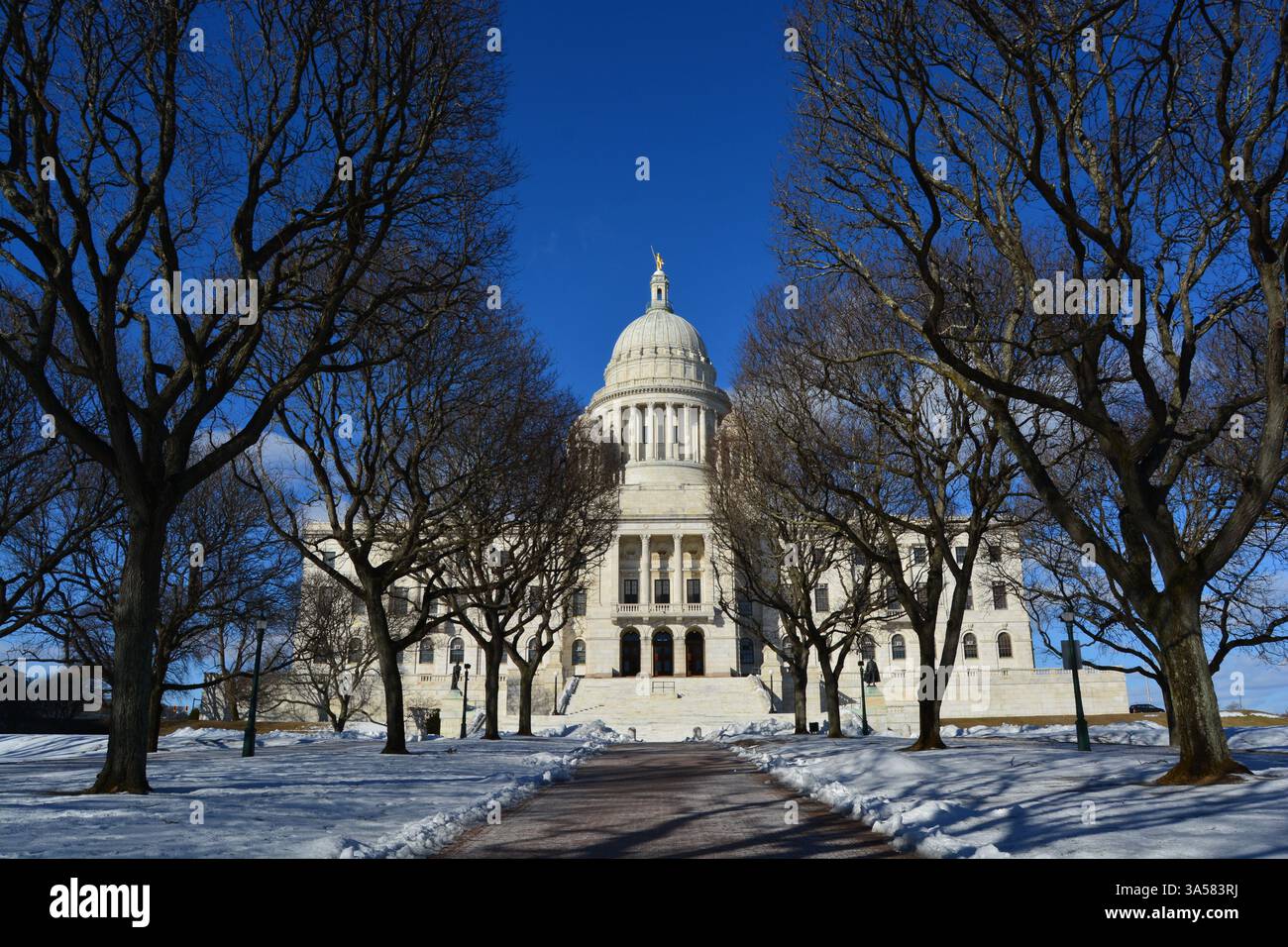Rhode Island State Capitol à Providence Banque D'Images