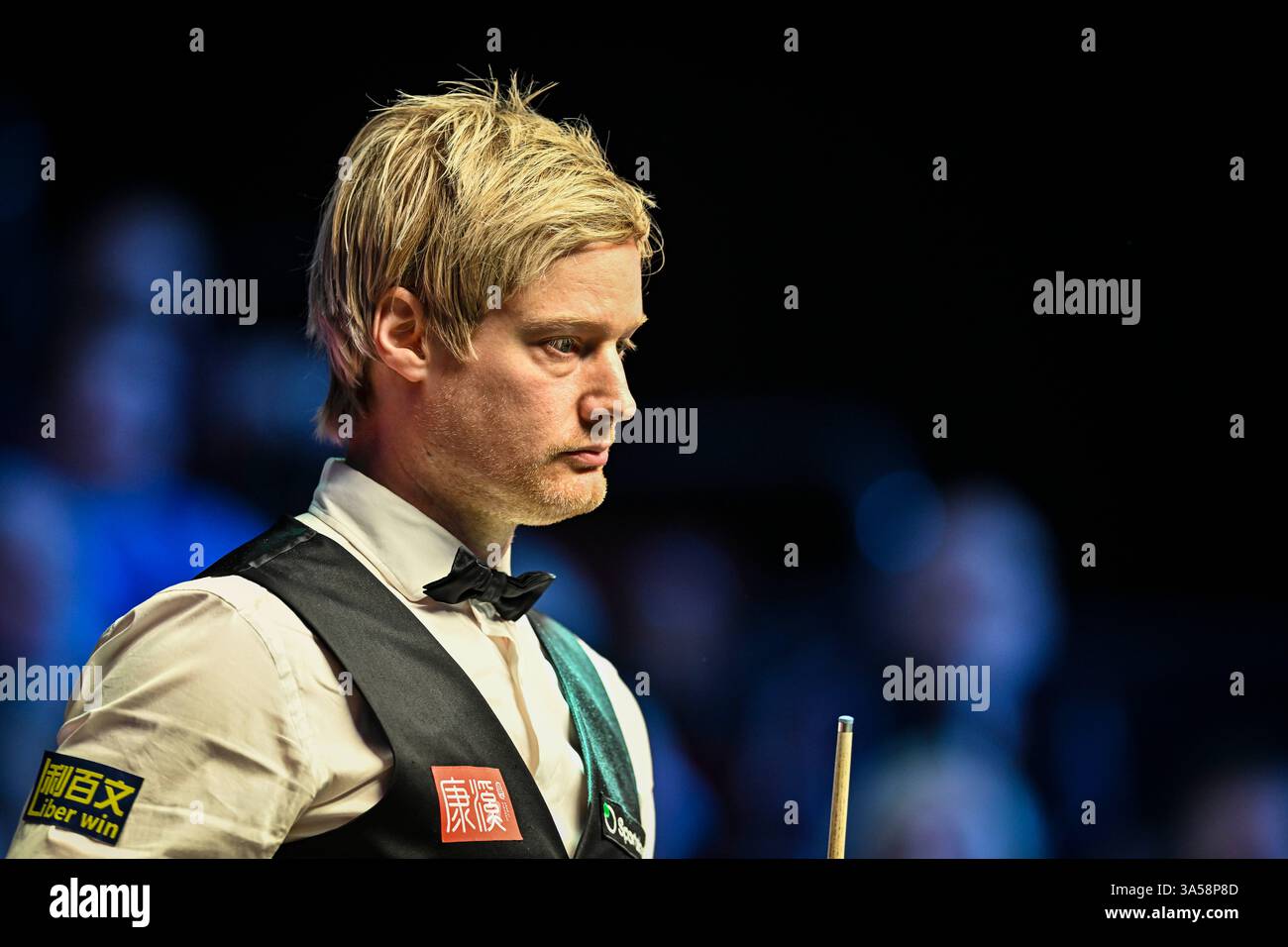 21 mars 2025 ; Telford International Centre, Telford, Angleterre : 2025 le Championnat des joueurs, jour 5 ; Neil Robertson Banque D'Images