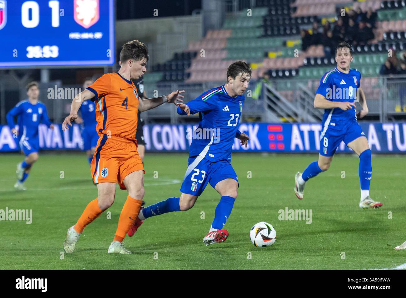 U21 match amical Italie - pays-Bas Banque D'Images