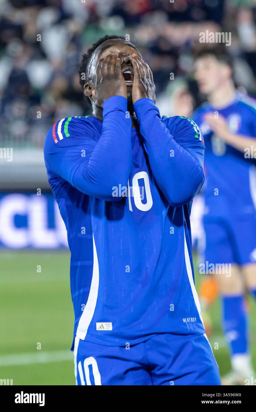 U21 match amical Italie - pays-Bas Banque D'Images