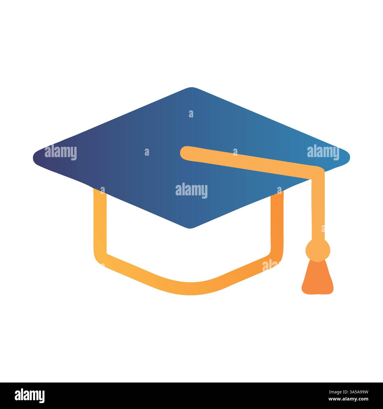 L'icône de Graduation hat Illustration de Vecteur