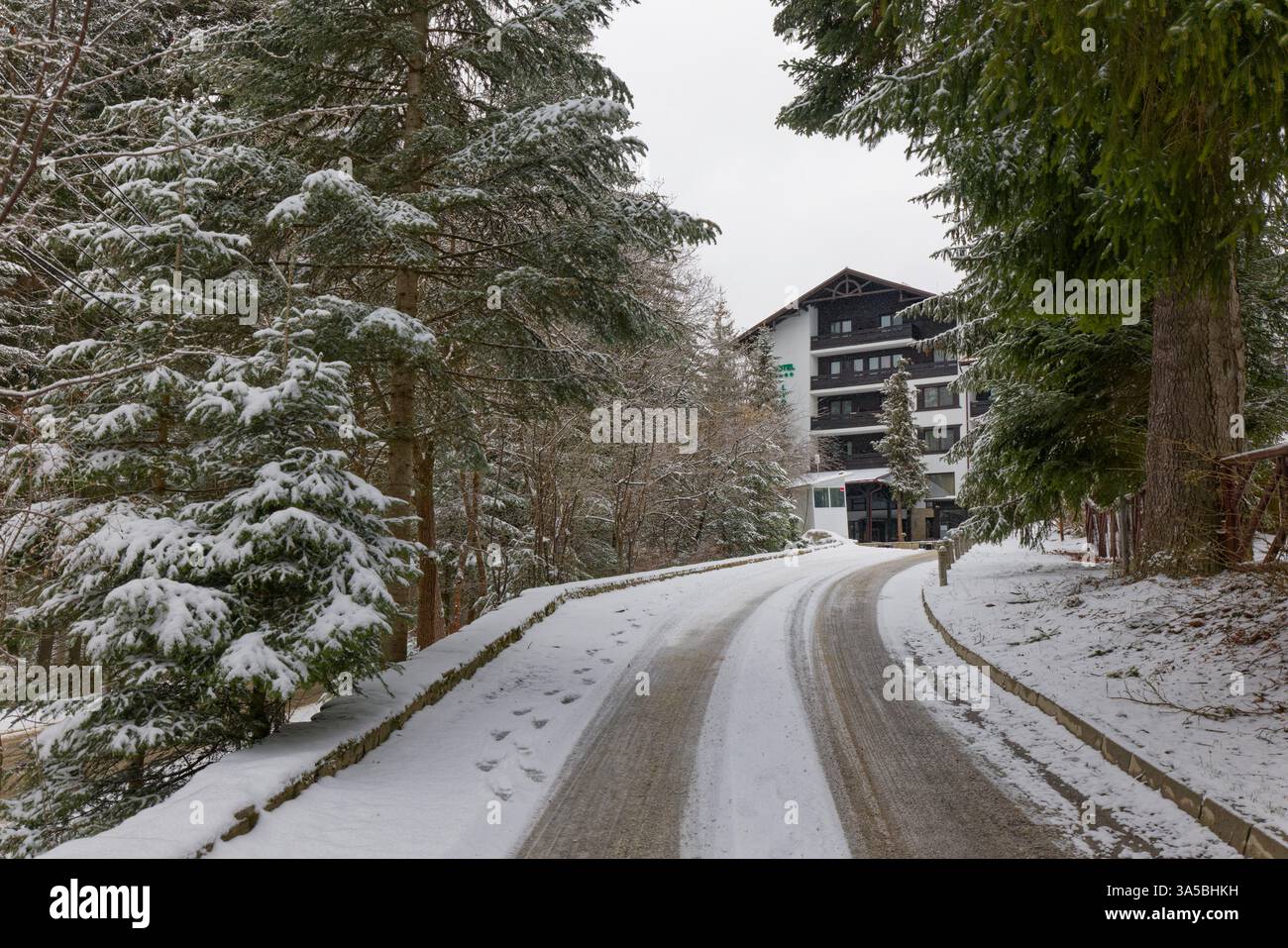 Hôtel Lion, Borovets Banque D'Images