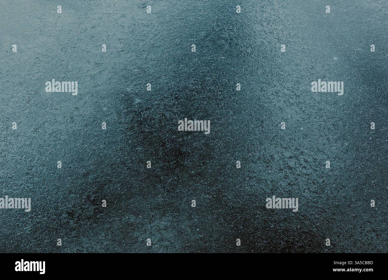 Texture de la croûte de glace sur la rivière Banque D'Images