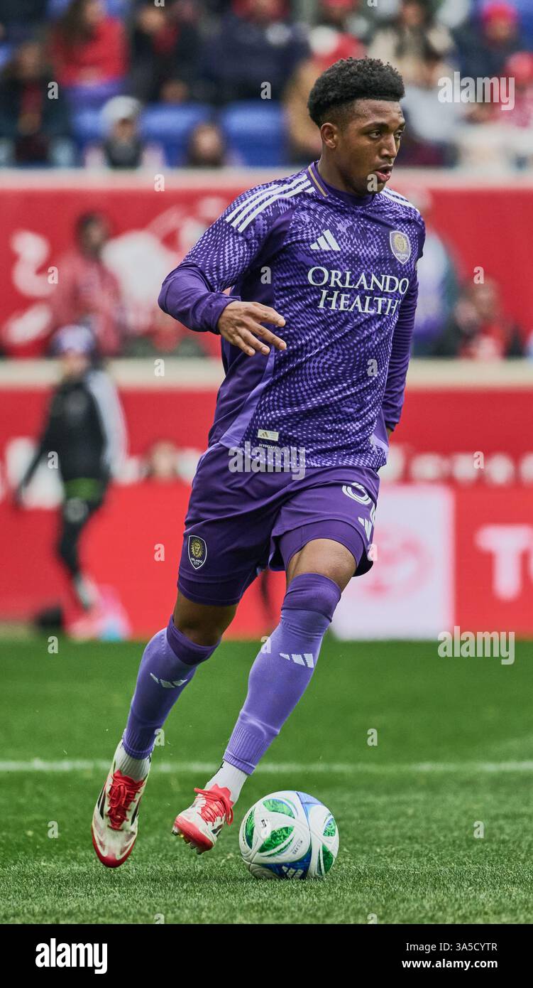 Harrison, NJ, États-Unis - 15 MARS 2025 : vue générale du match MLS entre les New York Red Bulls et Orlando City SC ***USAGE ÉDITORIAL SEULEMENT *** Banque D'Images