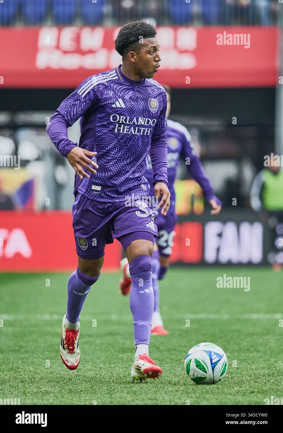 Harrison, NJ, États-Unis - 15 MARS 2025 : vue générale du match MLS entre les New York Red Bulls et Orlando City SC ***USAGE ÉDITORIAL SEULEMENT *** Banque D'Images