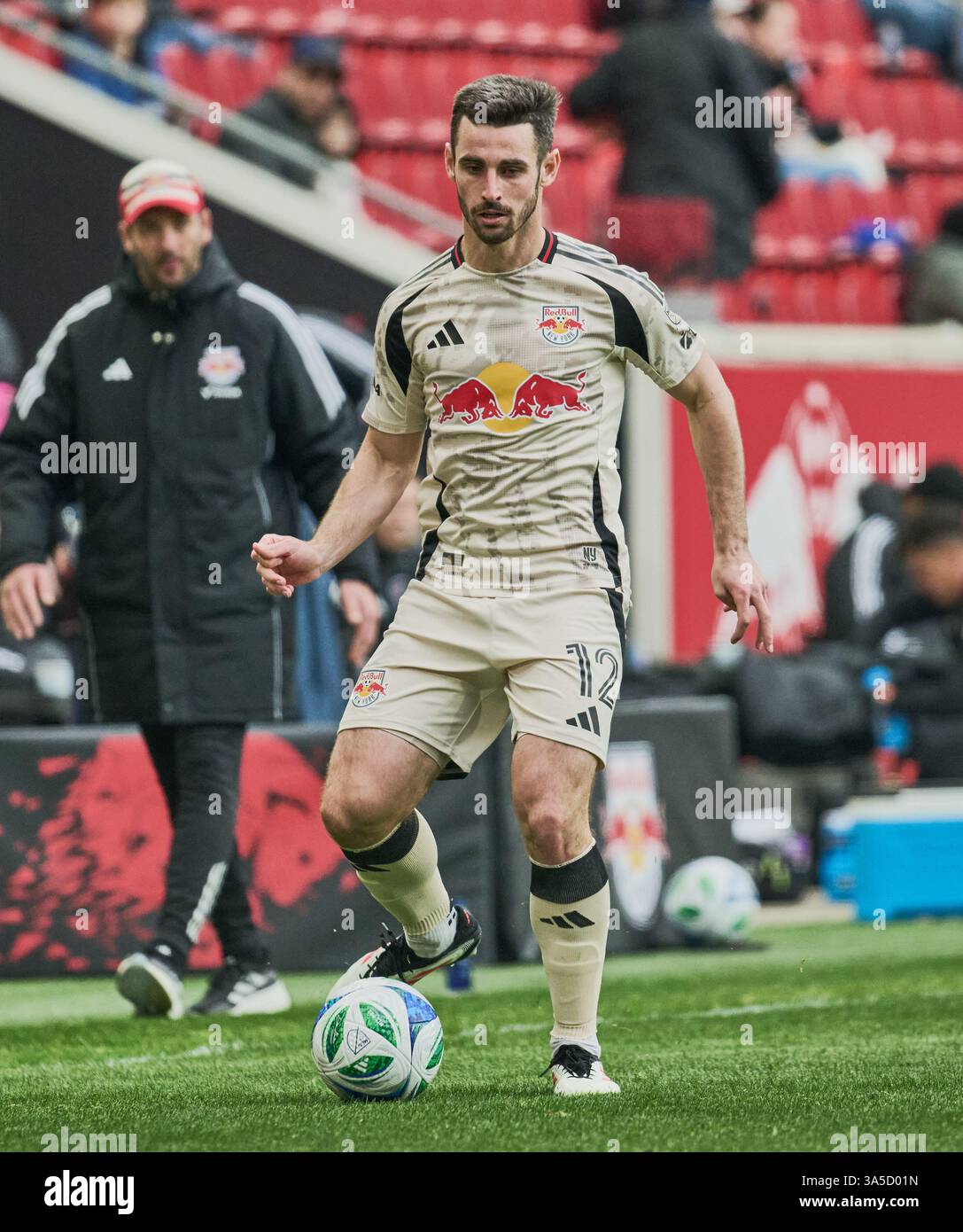 Harrison, NJ, États-Unis - 15 MARS 2025 : vue générale du match MLS entre les New York Red Bulls et Orlando City SC ***USAGE ÉDITORIAL SEULEMENT *** Banque D'Images