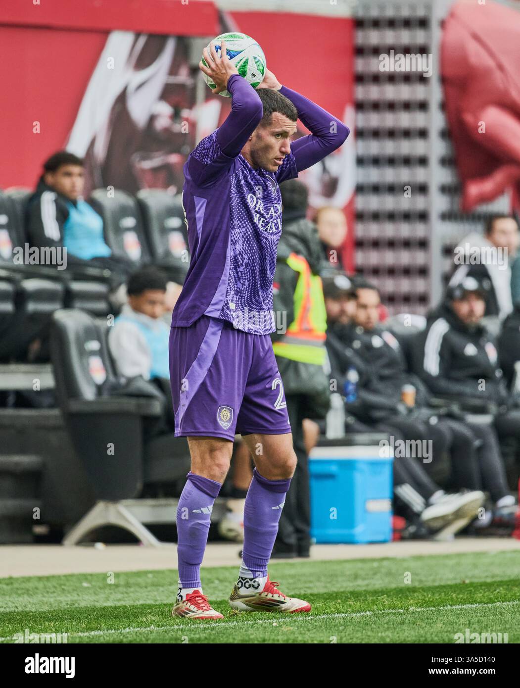 Harrison, NJ, États-Unis - 15 MARS 2025 : vue générale du match MLS entre les New York Red Bulls et Orlando City SC ***USAGE ÉDITORIAL SEULEMENT *** Banque D'Images