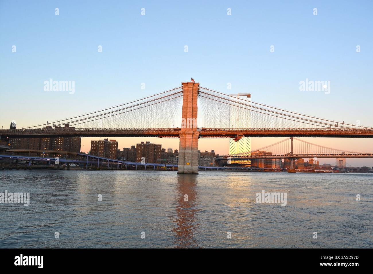Pont de Brooklyn New York USA Banque D'Images