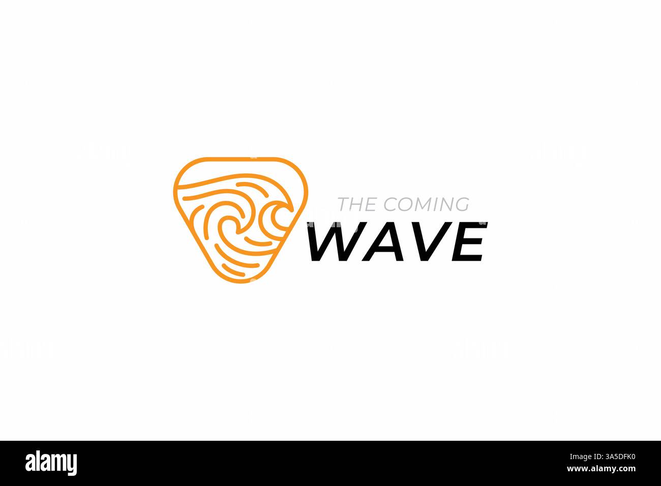 Wave logo concept pour Business Sports Wear Surfing Beach Mobile App icône Illustration de Vecteur