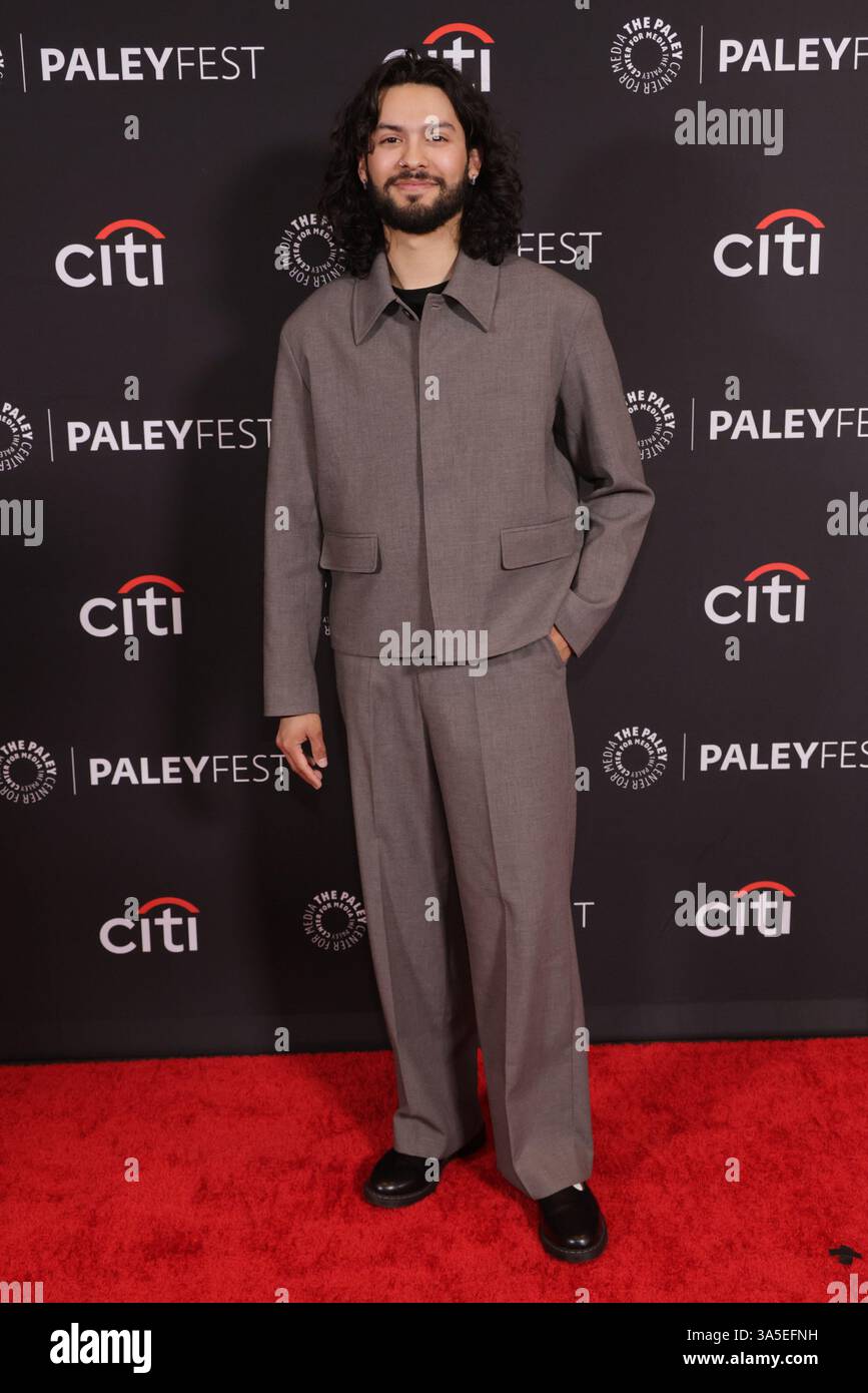 Xolo Maridueña assiste à la projection de 'Cobra Kai' pendant le PaleyFest LA, USA. , . À Hollywood, Californie. Photo : Crash/imageSPACE crédit : Imagespace/Alamy Live News Banque D'Images