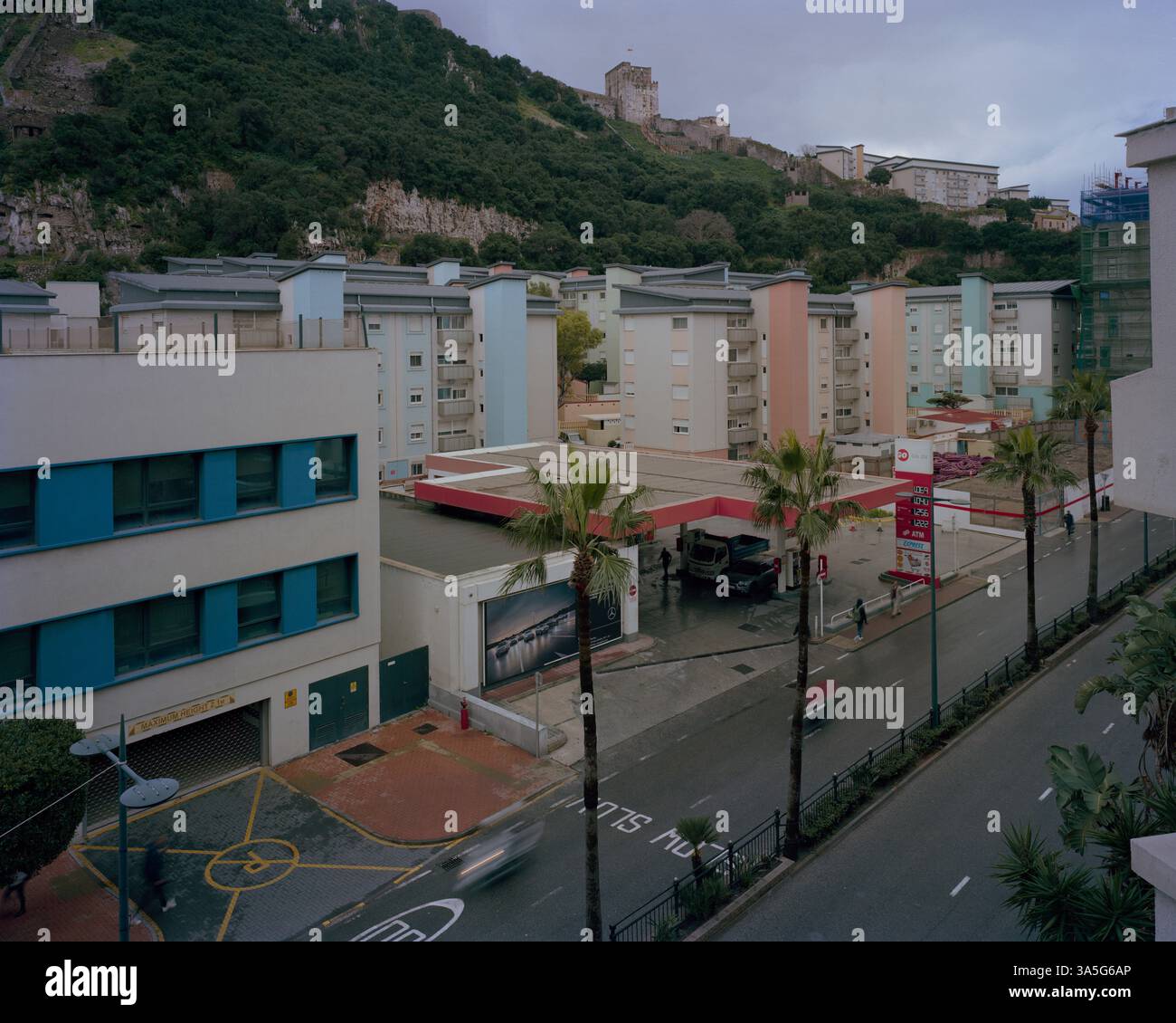 Copyright 2025 John Angerson L'opération Flavius a eu lieu à Gibraltar le 6 mars 1988, près de la station-service Shell sur Winston Churchill Avenue, a Banque D'Images