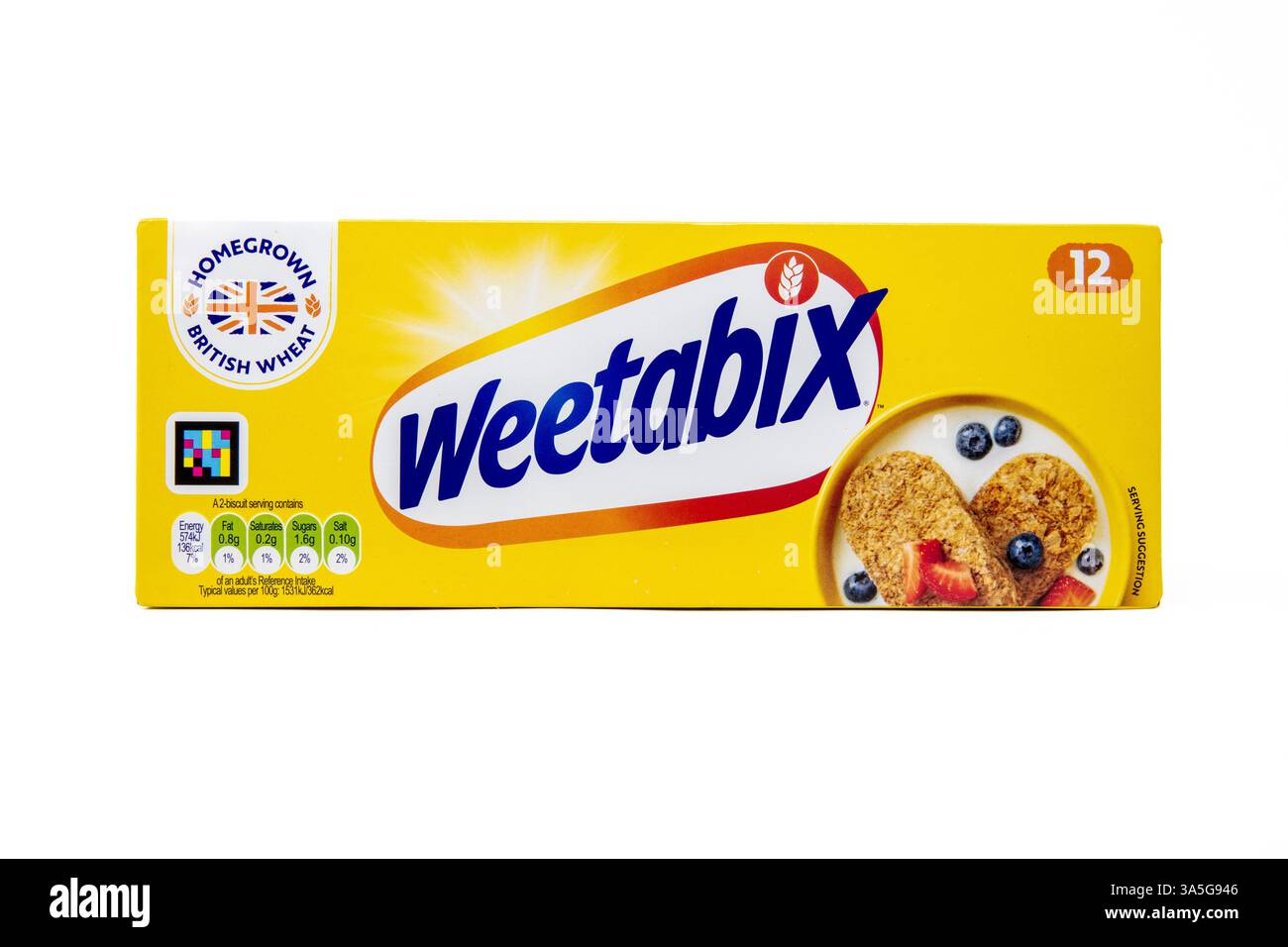 Paquet de 12 céréales Weetabix Banque D'Images