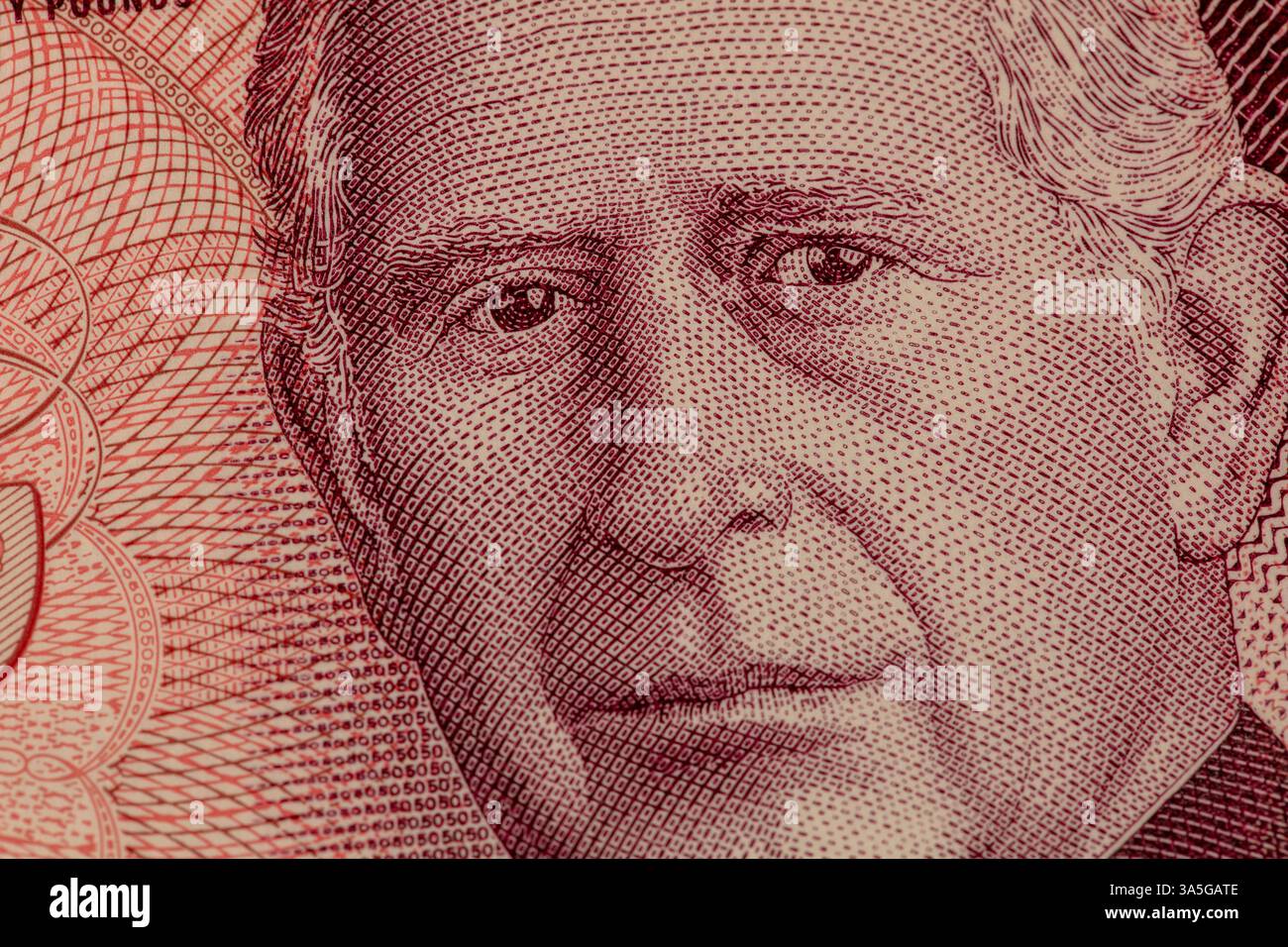 King Charles III billet de 50 £. Banque D'Images