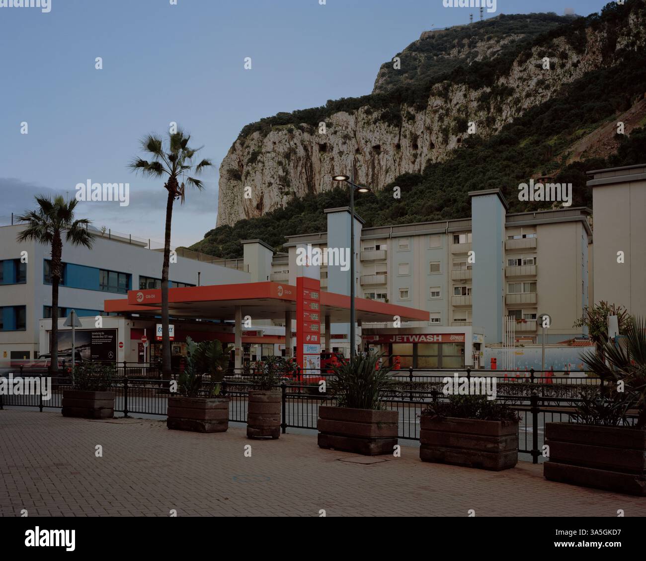 Copyright 2025 John Angerson L'opération Flavius a eu lieu à Gibraltar le 6 mars 1988, près de la station-service Shell sur Winston Churchill Avenue, a Banque D'Images