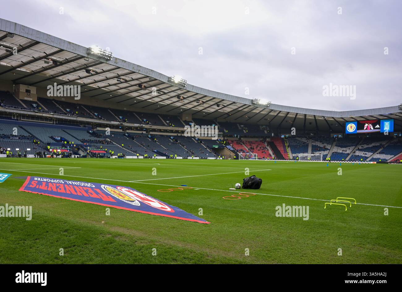 Glasgow, Royaume-Uni. 23 mars 2025. Hampden Park lors du match de l'UEFA Nations League à Hampden Park, Glasgow. Le crédit photo devrait se lire : Neil Hanna/Sportimage crédit : Sportimage Ltd/Alamy Live News Banque D'Images