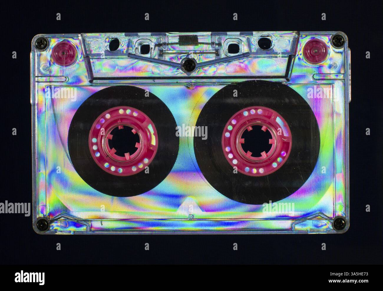 Cassette Vintage sur fond sombre Banque D'Images