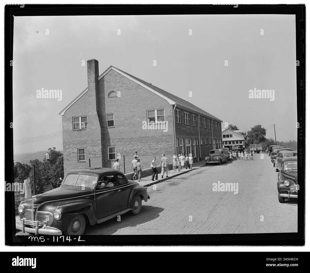 L’immeuble de bureaux, le magasin et la salle de loisirs de la mine de Jewell Ridge Coal Company à Tazewell, en Virginie, des centres centraux pour les mineurs et leurs familles. Banque D'Images