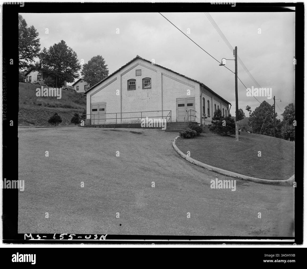 Un centre de loisirs à Barrackville, en Virginie-occidentale, conçu pour offrir des activités sociales et de loisirs à la communauté. L'image est archivée aux Archives nationales. Banque D'Images