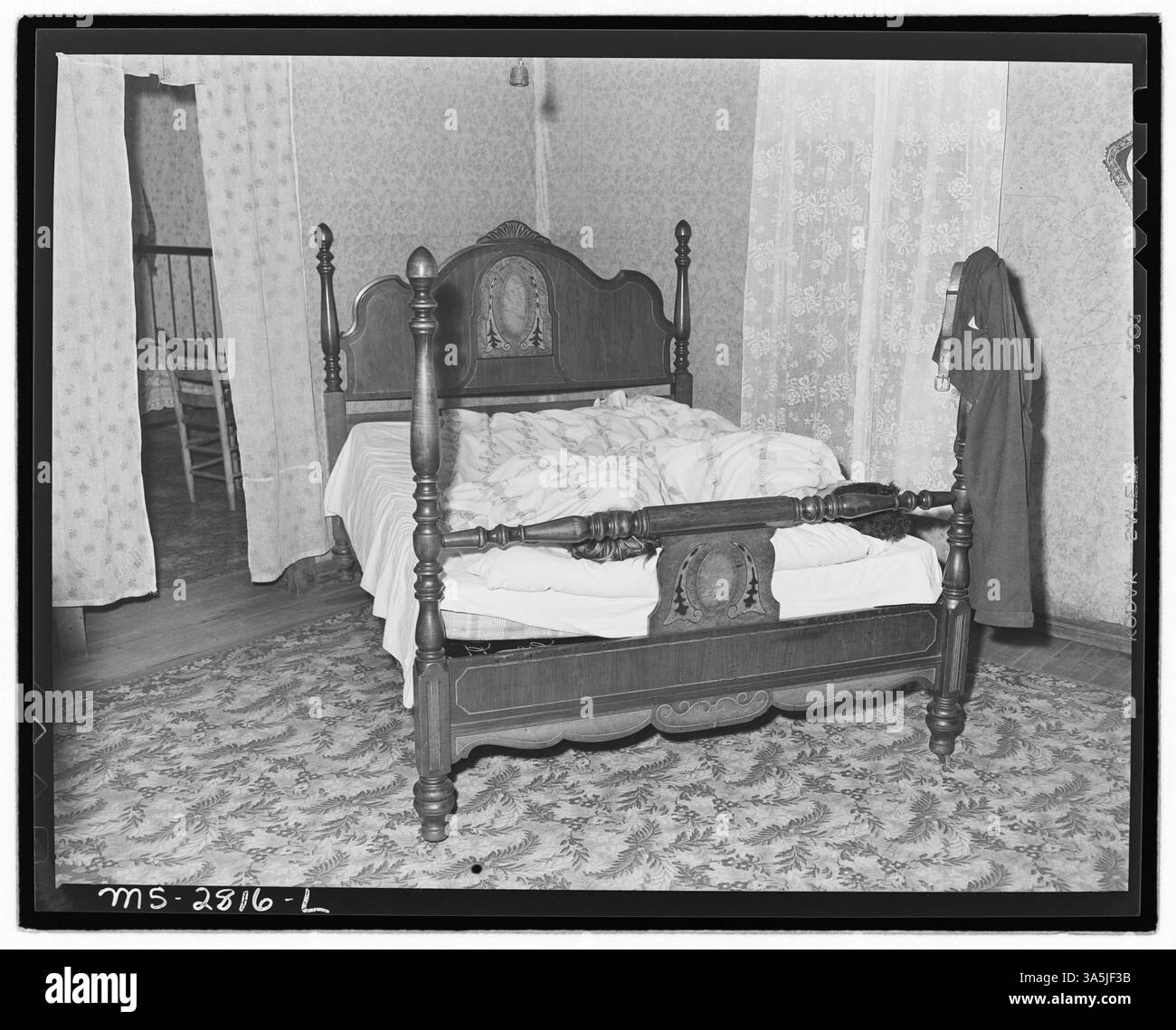 M.R.M. et M.R.M. Blaine Sergent de la mine Clover Gap de P V & K Coal Company à Lejunior, comté de Harlan, Kentucky, photographié en 1946. Banque D'Images