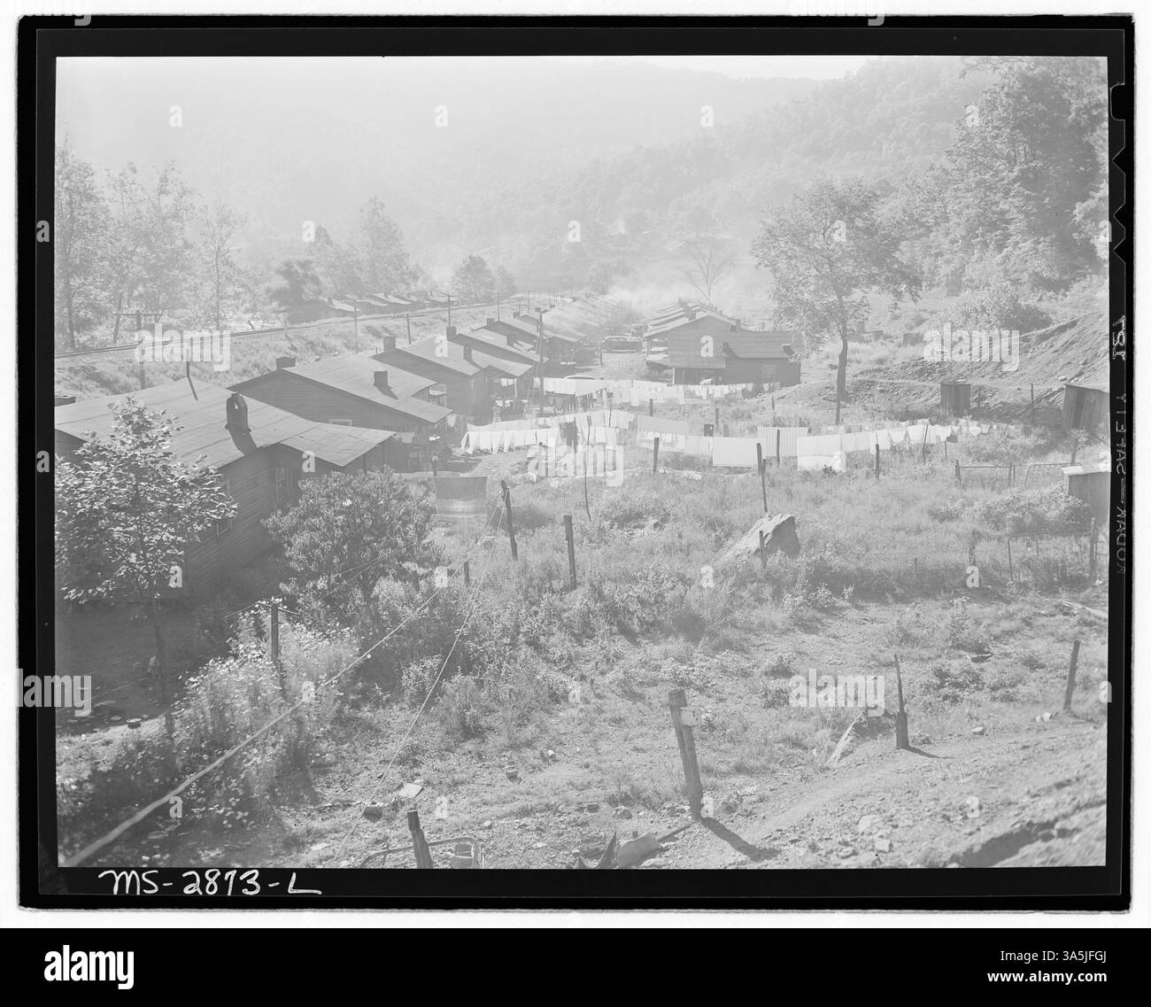 Logement privé pour mineurs à Benito, comté de Harlan, Kentucky, propriété et location par MRS S. E. Bennett, le propriétaire de la mine Benito. Banque D'Images