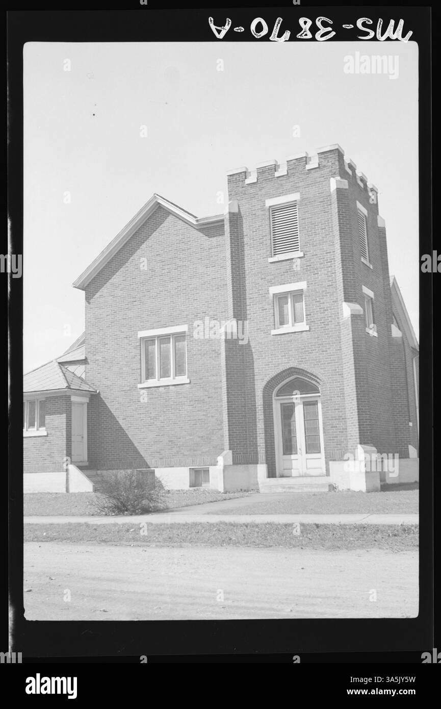 Église près des mines de Ponfeigh à Garrett, comté de Somerset, Pennsylvanie, qui sert de lieu de rassemblement central pour les mineurs de charbon locaux et leurs familles. Banque D'Images