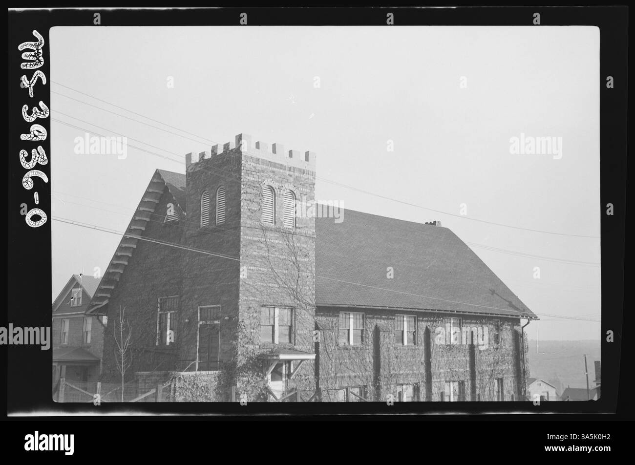Une église à Revloc, comté de Cambria, Pennsylvanie, offrant un lieu de culte et une communauté pour les familles de cette ville minière de charbon. L'église est au centre de la vie sociale dans la région. Banque D'Images